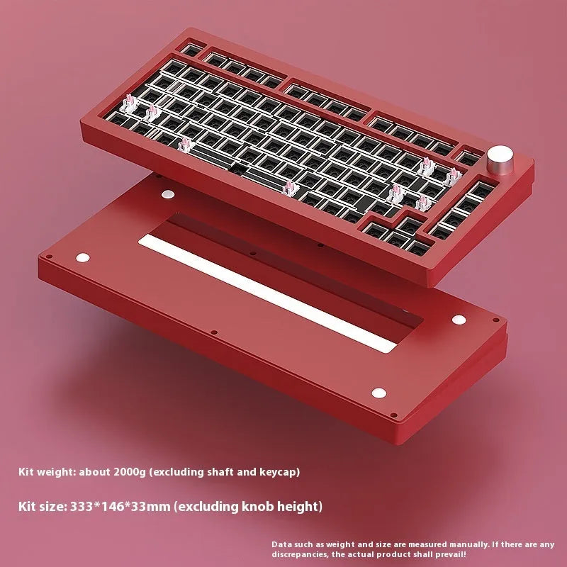 Heiji Snake mechanical keyboard kit aluminium 68-key three-mode wired Bluetooth 2.4G black