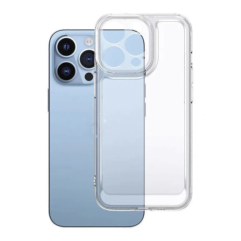 Clear TPU drop-proof soft phone case for iPhone with fall protection, Space Shell colour