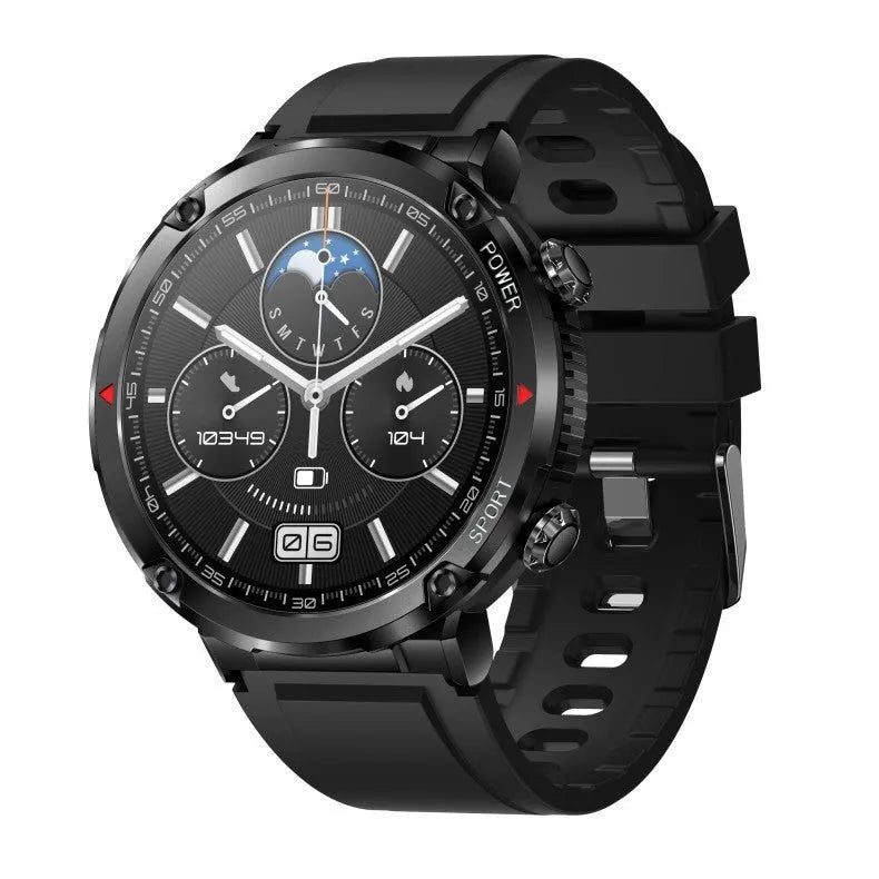 T30 Smart Watch with Bluetooth calling on wrist showing health metrics on 52mm display