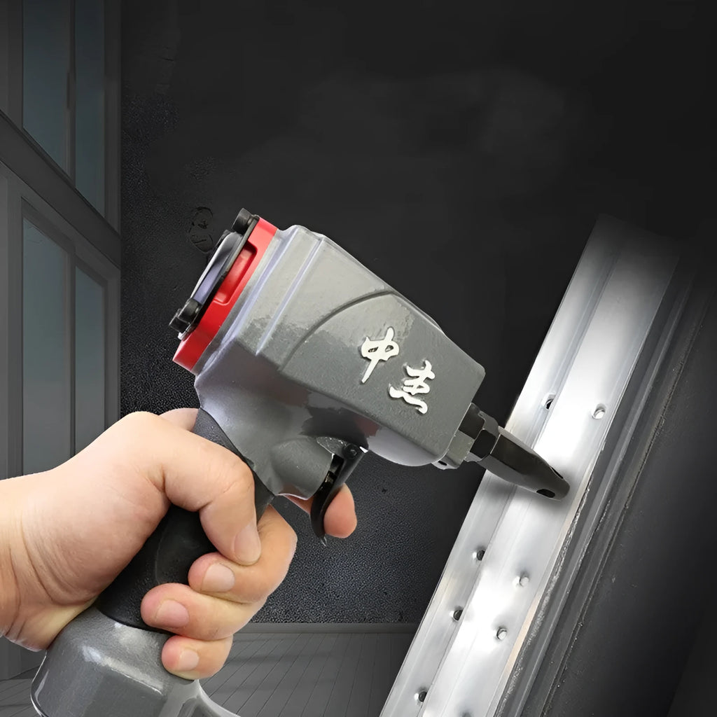 DK30 pneumatic metal sheet and fabric punching gun with air hose connection