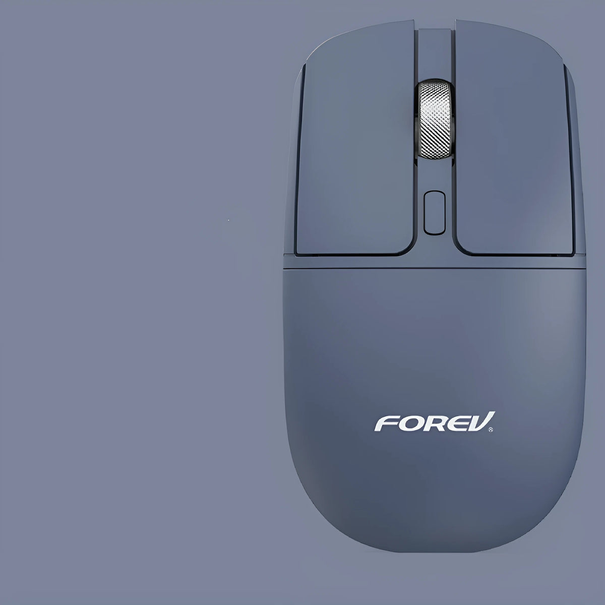 Grey wireless charging Bluetooth mouse with silent clicks, compact 113x57x25mm, for laptop use