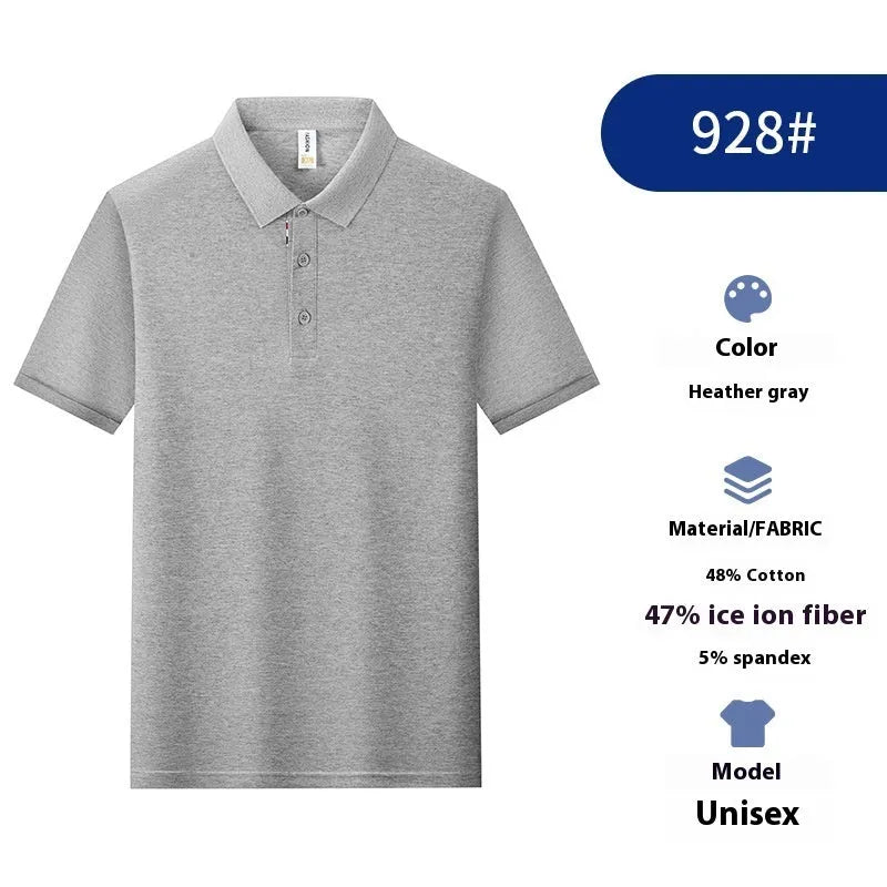 Solid colour cotton blend polo shirt for catering workwear in multiple colours and sizes.