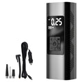 Smart Wireless Bicycle Portable Tool car air pump with metal body, 60W power, compact 172x70x52mm size, rechargeable and wired options