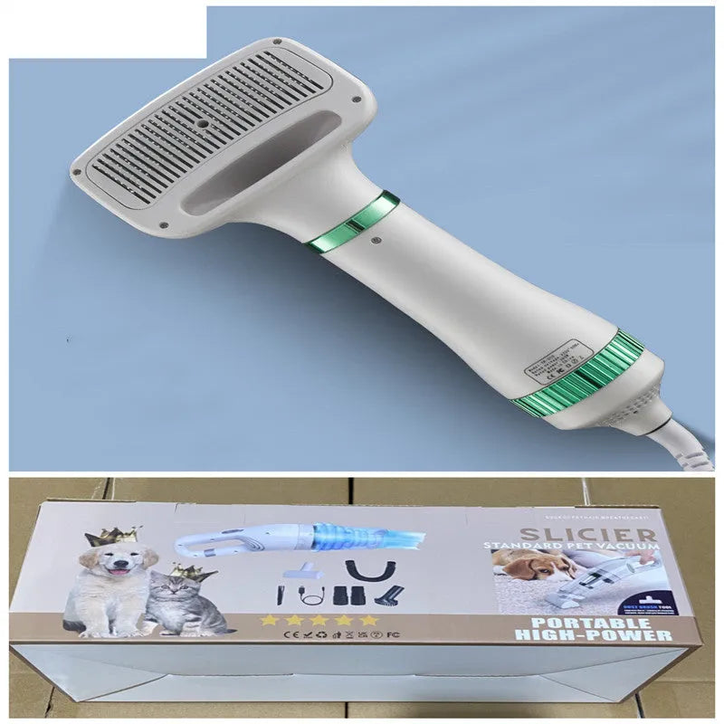 Pet hair dryer for dogs with one-key hair removal, 300W, three air volume settings