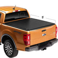 Black PVC soft roll roller shutter cover fitted on Ford Ranger 5ft pickup truck bed