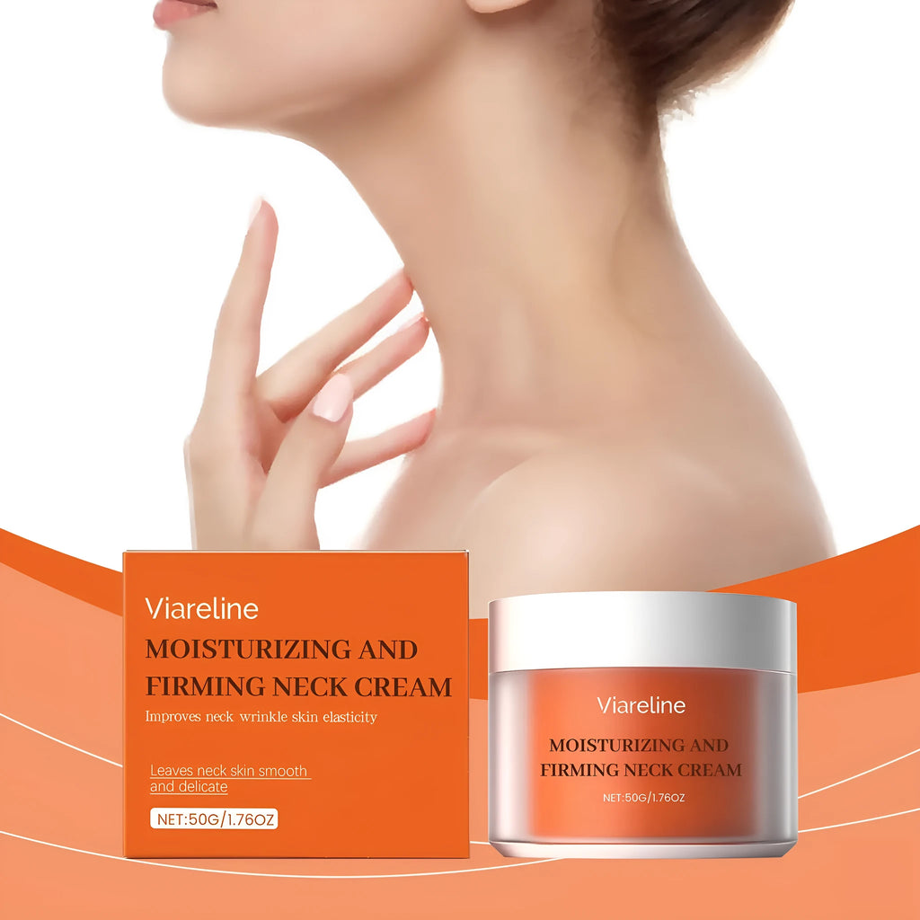 50g daily neck moisturising cream in 6.3cm square compact packaging