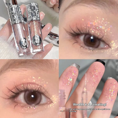 Ballet liquid eye shadow in five glitter shades: Star Man Sakura Field, Doll Logs, Butterfly Paradise, Nutcracker, Pillow Fairy Tales