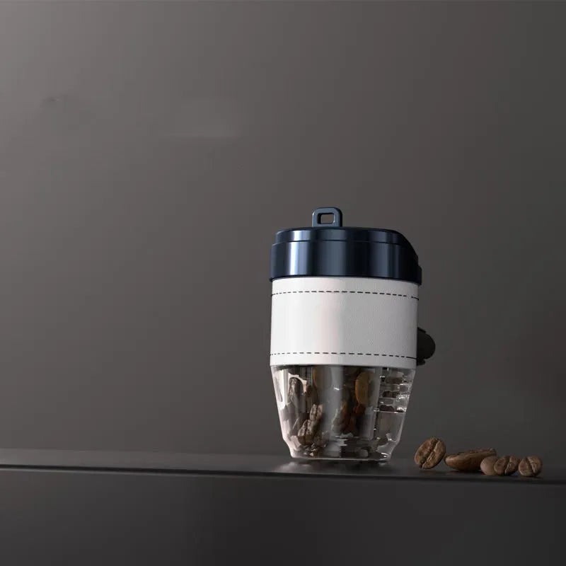Coffee bean shaped car air freshener in cup design with solid fragrance