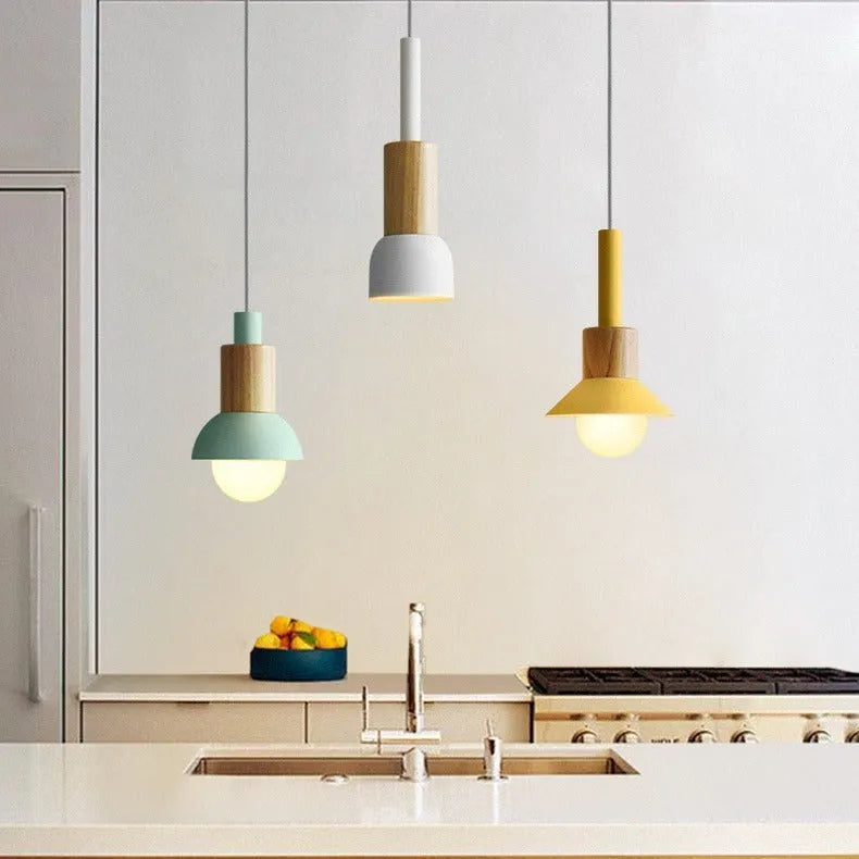 Nordic minimalist 3W warm bedside bar lamp in white on a table