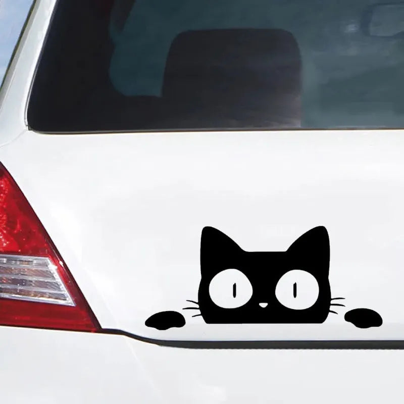 Creative carving reflective car window sticker 14 x 6.2 cm in black