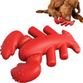 Red hard material dog chew toy for aggressive chewers measuring 170mm for large breed dogs