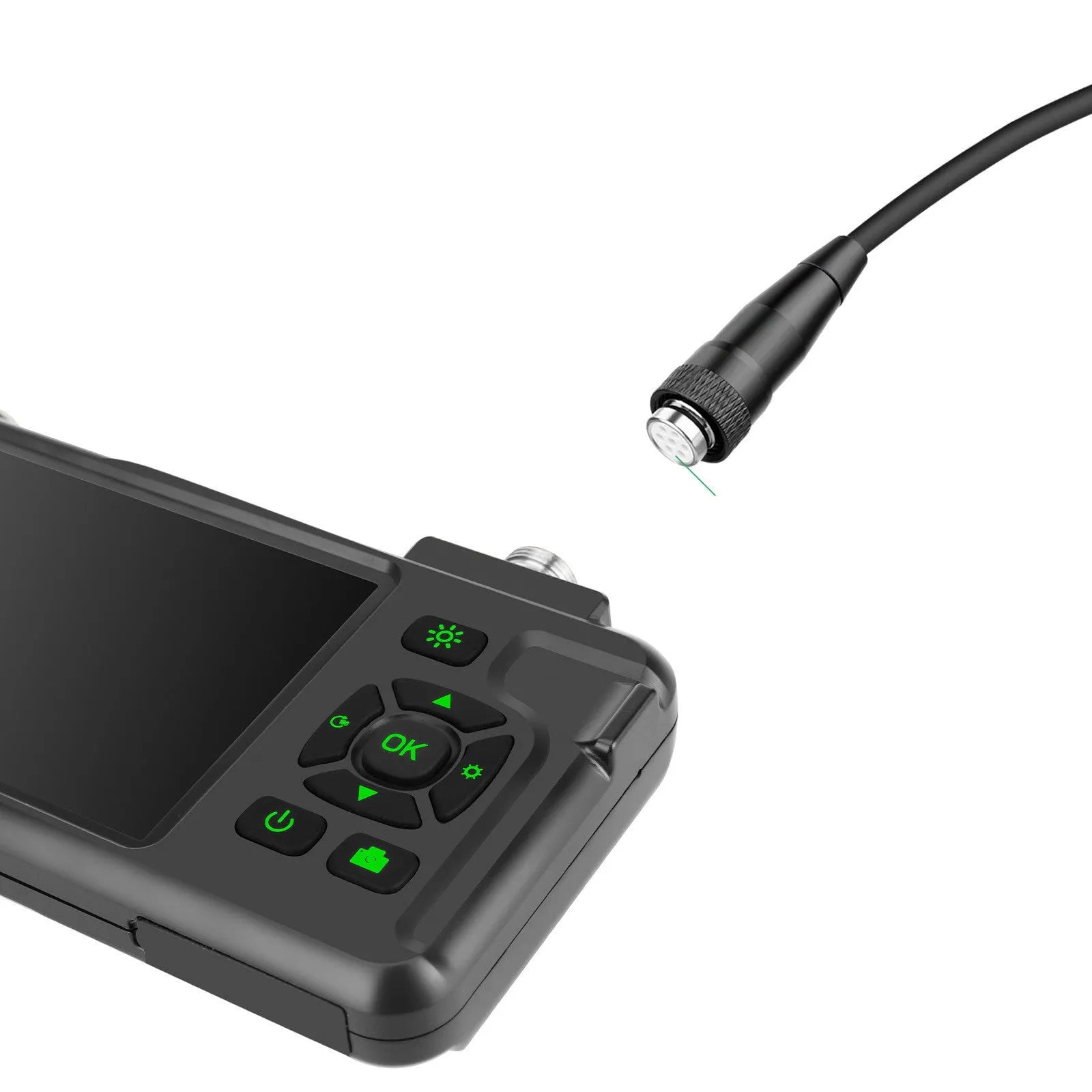 Handheld industrial endoscope with 4.5-inch screen and 5.5mm diameter inspection probe