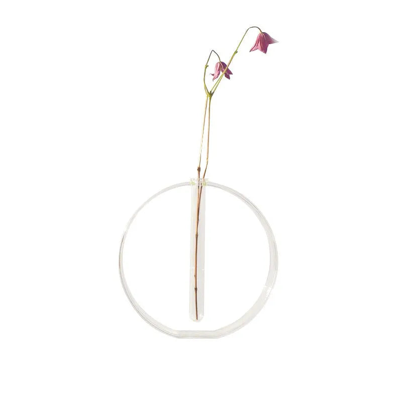 Acrylic transparent test tube vase handmade polished surface small size