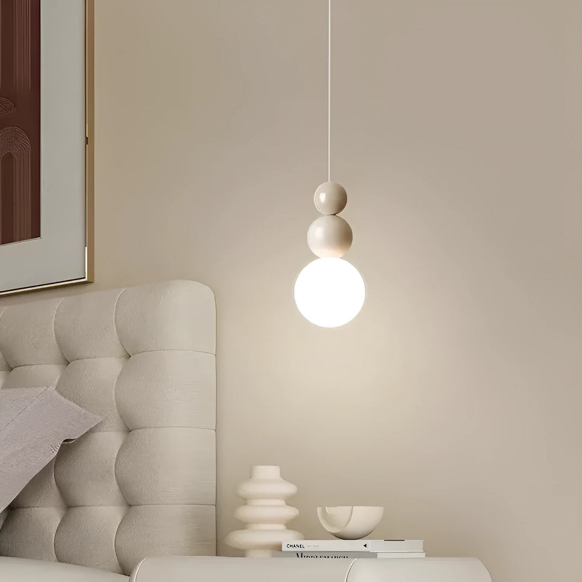 Nordic style cream chandelier with chrome 2 heads option for bedroom or dining room use