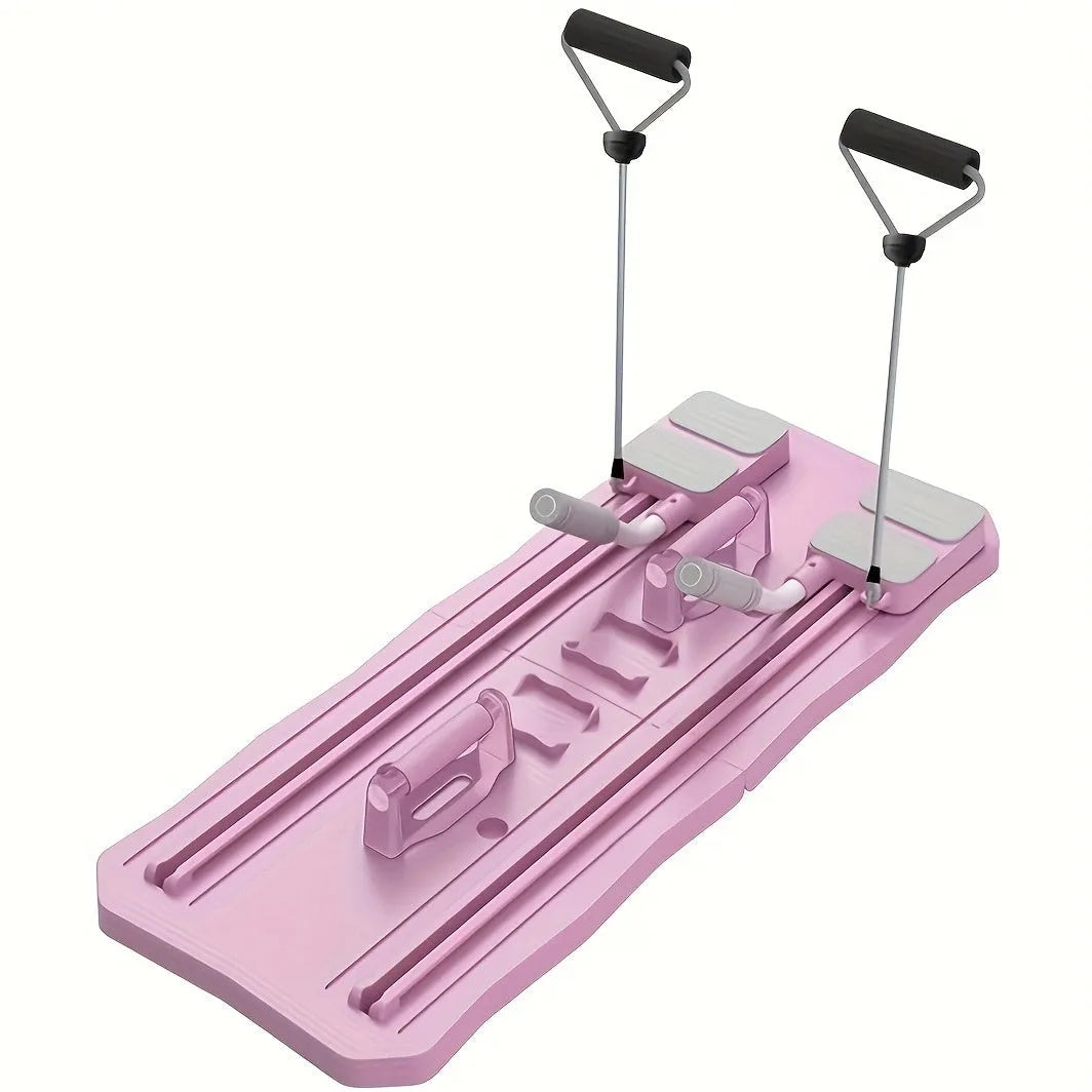 ABS plastic supine board-wheel home exercise equipment for abs workouts in blue colour