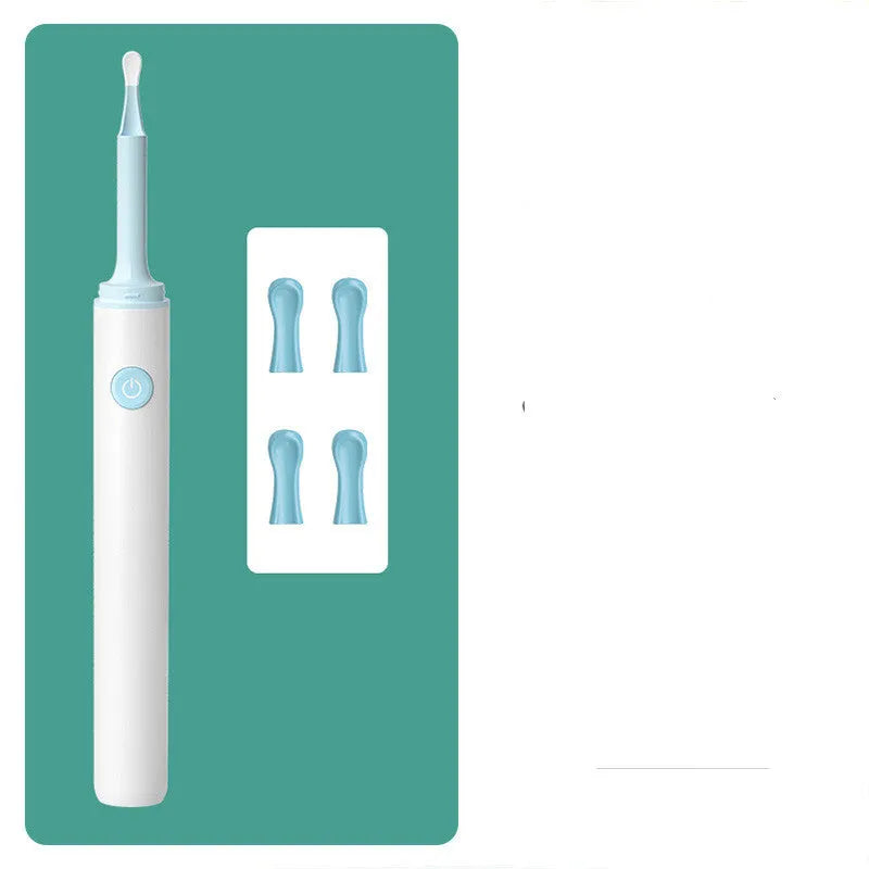 Smart visual ear spoon with 5MP high-definition endoscope lens and LED light for safe ear cleaning