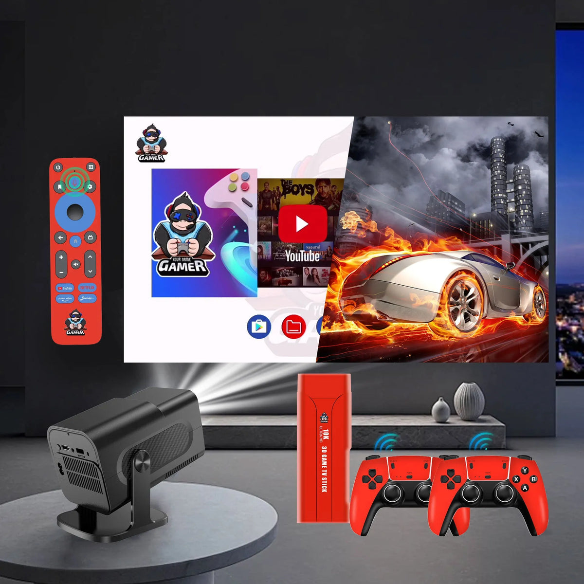 Wireless G1 dual system arcade home game console with retro ABS design and HDMI output