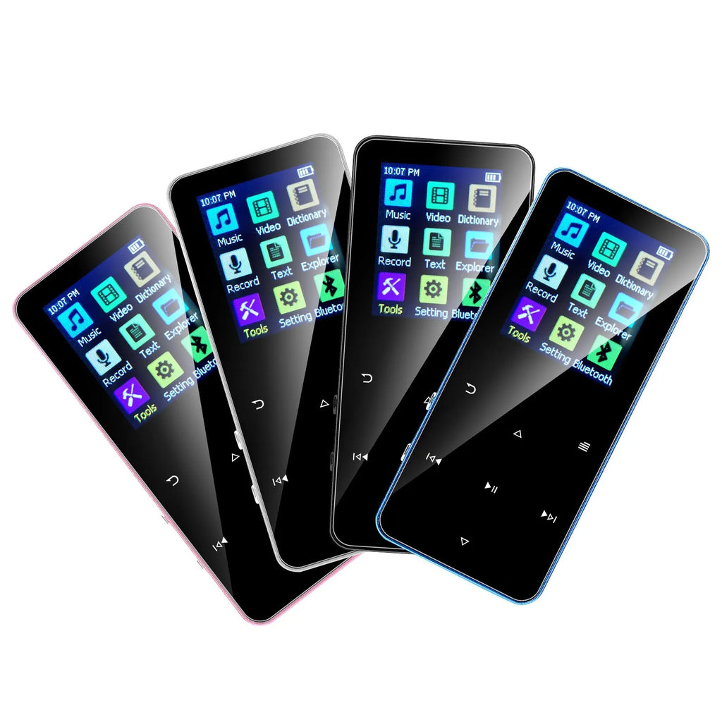 Walkman student version Bluetooth player with 1.8 inch screen in black colour, compact design