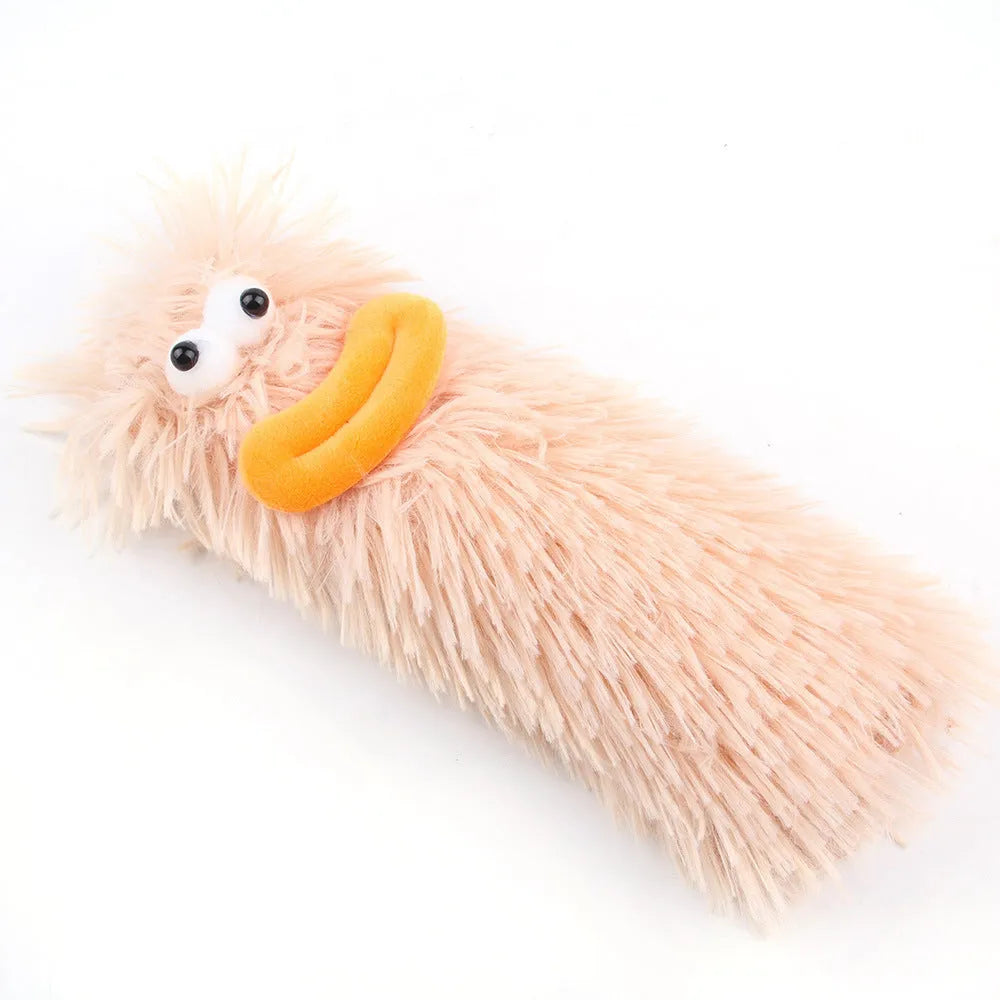 Interactive plush cat toy with crinkle sound mechanism and natural catnip filling in multiple colour options