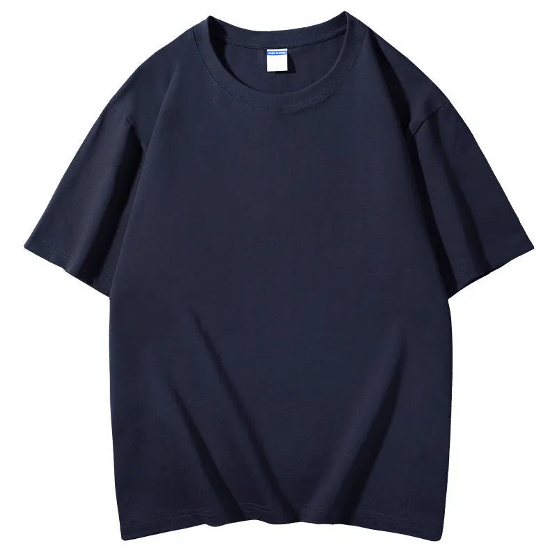 Men's loose fit cotton t-shirt in multiple colours with round neck and printing pattern design