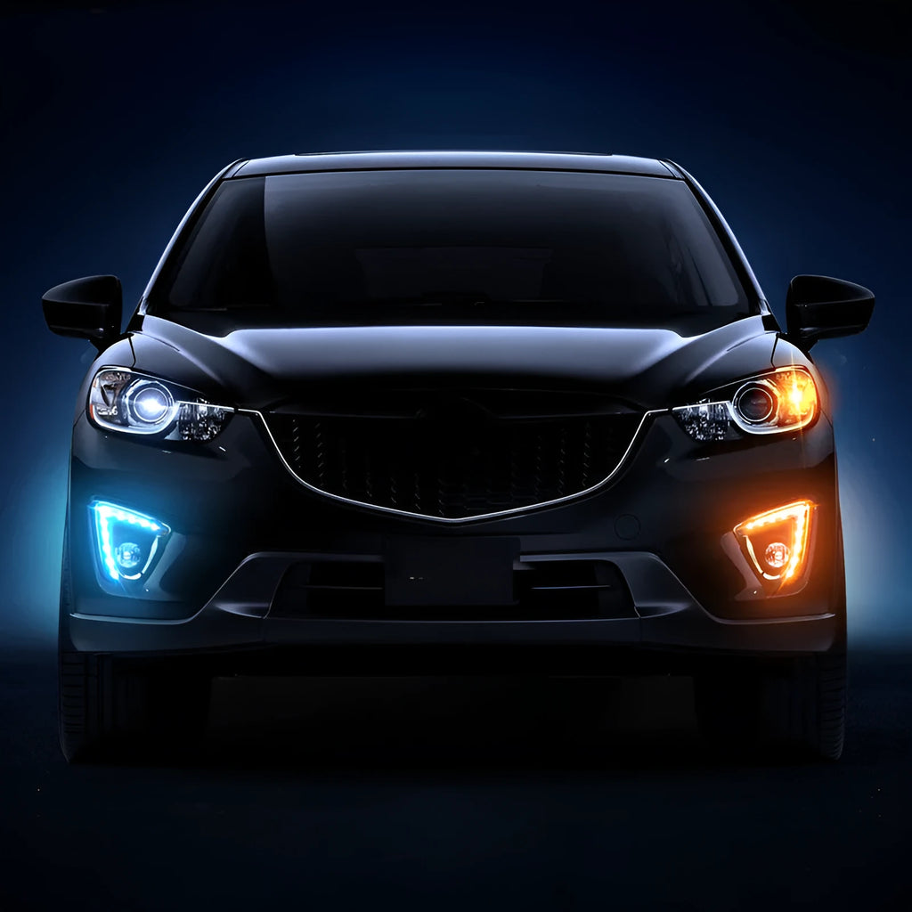 Mazda CX-5 LED daytime running light with electroplated housing and white light