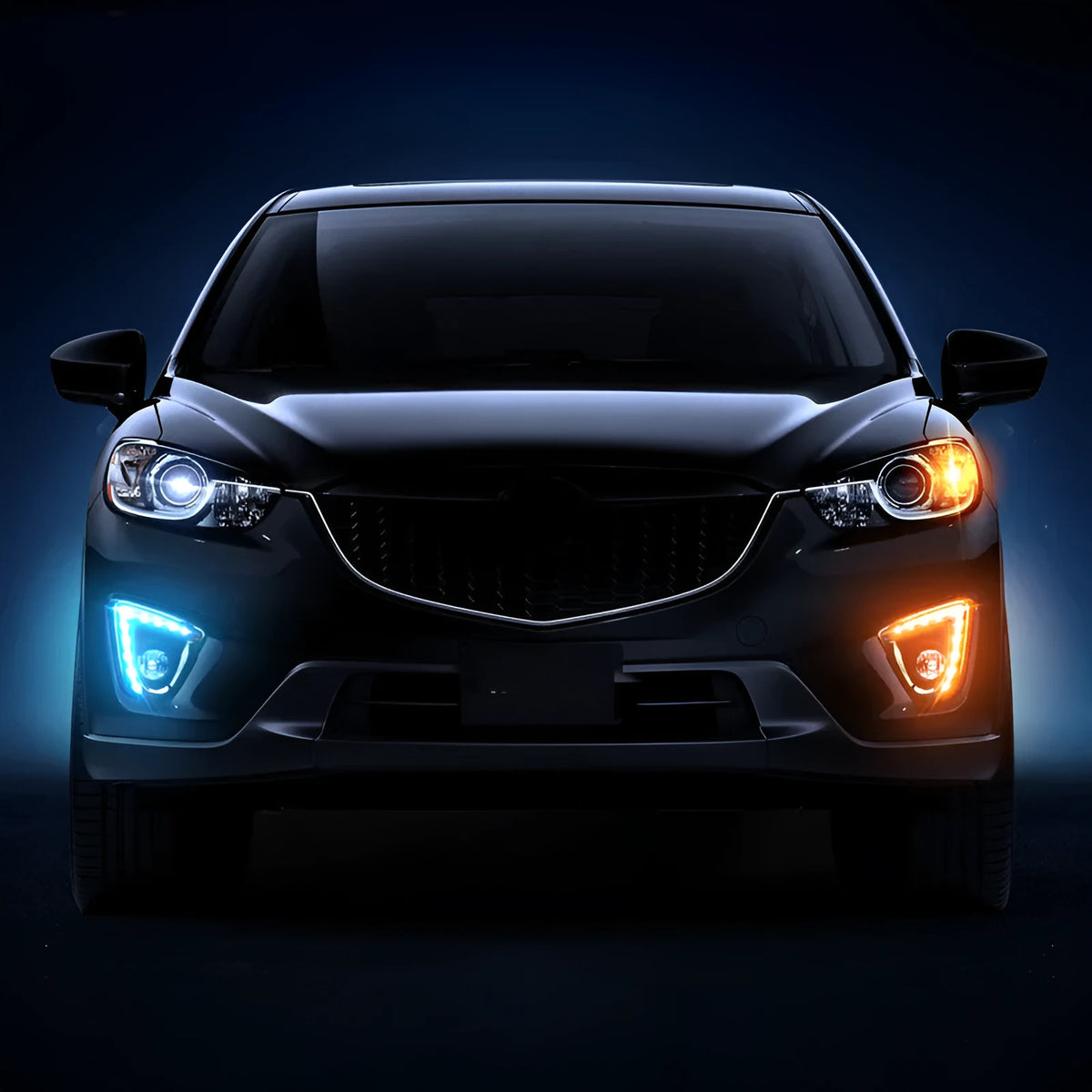 Mazda CX-5 LED daytime running light with electroplated housing and white light