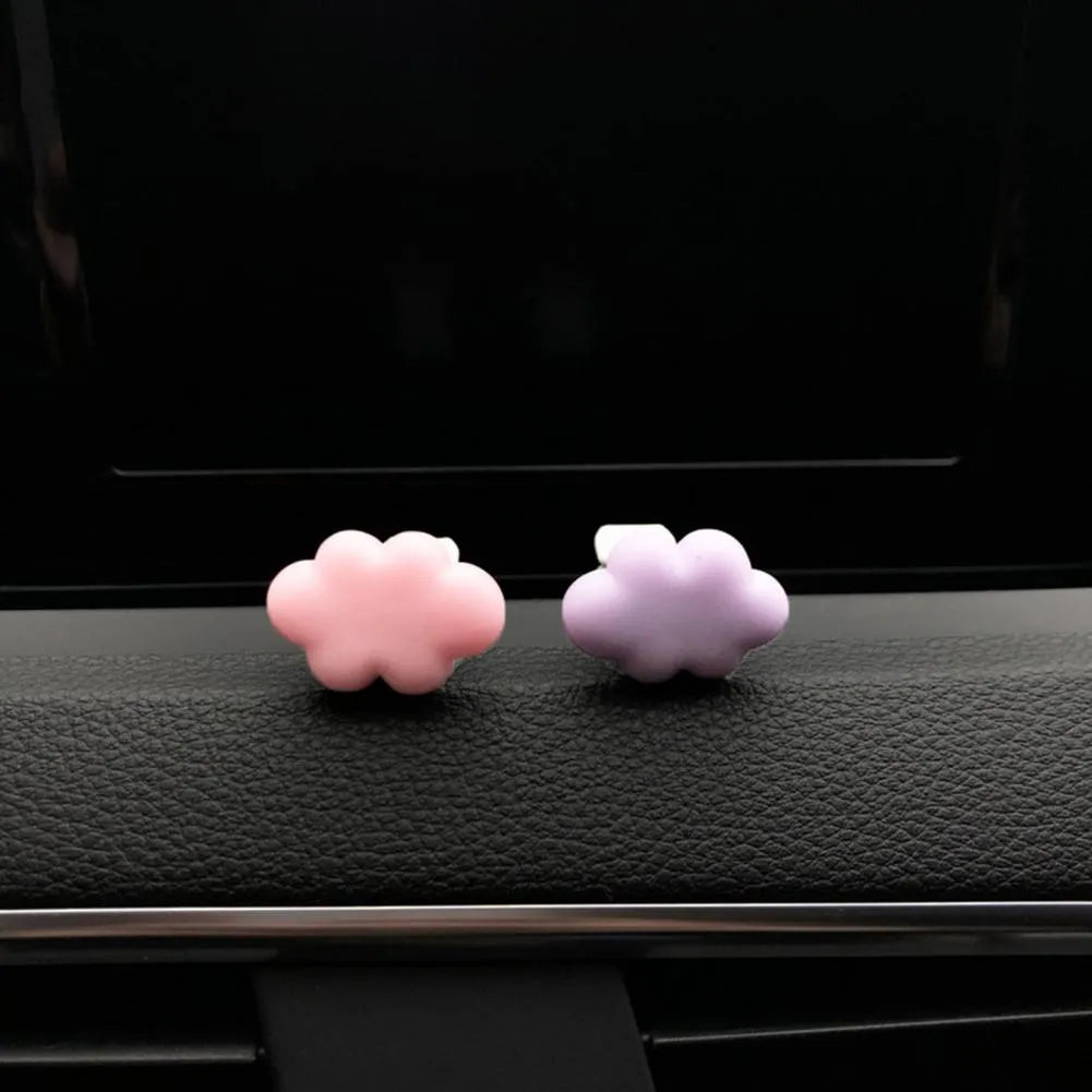 Resin car fragrance clip in six colour options for air vent decoration and aroma diffusion