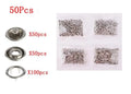 Stainless steel five-claw no-sew buttons measuring 9.5mm for children's clothing repair