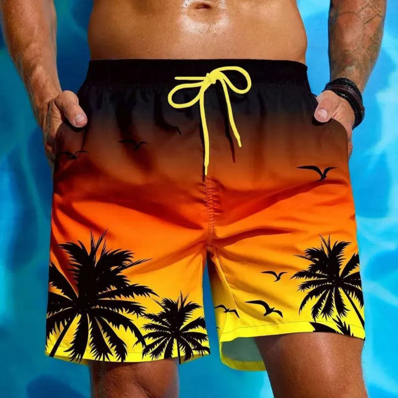 Men's swimming trunks loose board fit polyester fibre ethnic style available in multiple colours sizes S to 5XL