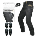 Motorcycle cycling pants in green colour with waterproof windproof protective gear for men