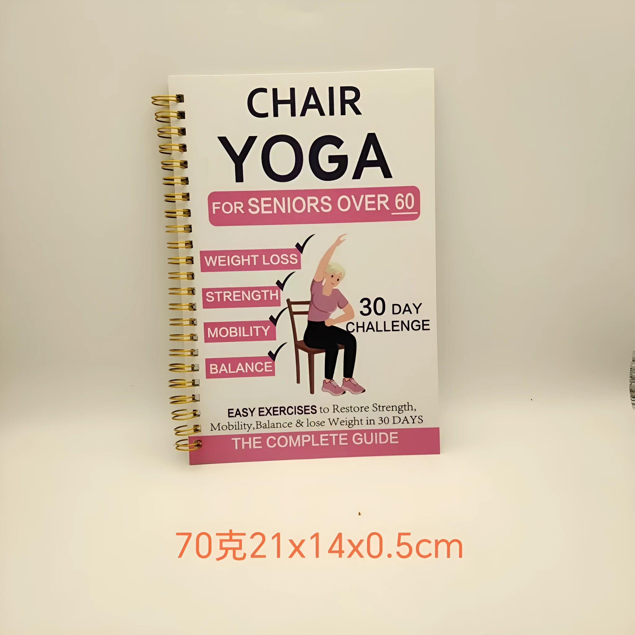 Overcome Procrastination Notebook in business office style with A1 size and wood pulp paper