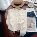 Women's cashmere cardigan sweater coat with beaded detail in slim fit free size