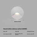 2285 human induction foot lamp aluminium shell 85x85mm outdoor round switch type