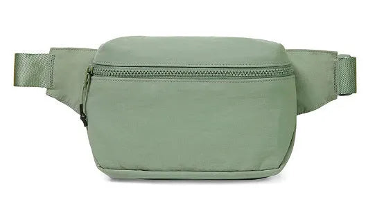 Outdoor casual sports messenger phone bag in Oxford cloth, 21x5x13cm, beige colour, with sandwich pocket