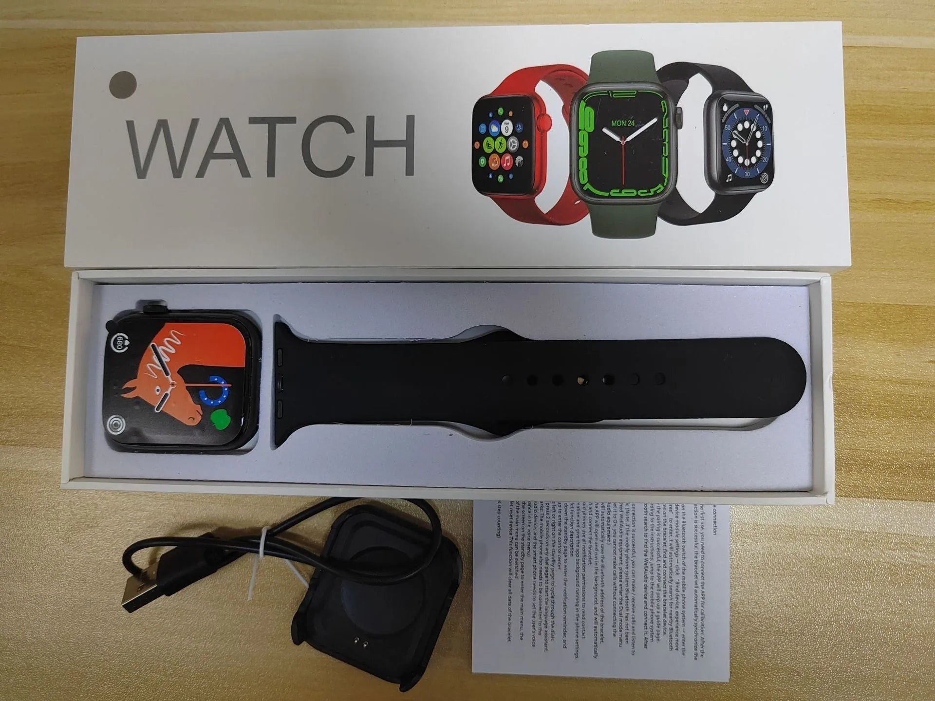 GT20 black smartwatch with alloy case and silicone strap showing heart rate monitoring on screen