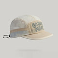 Gradient quick-drying mesh baseball cap with dome crown and digital printed English letters
