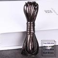 PU leather woven string cord in multiple colours showing different width options for crafting