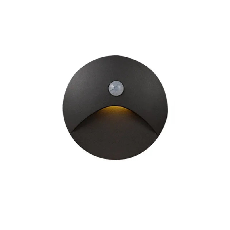2285 human induction foot lamp aluminium shell 85x85mm outdoor round switch type