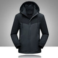 Men's elastic stitching casual jacket in army green with lapel collar, polyester fabric, front view.