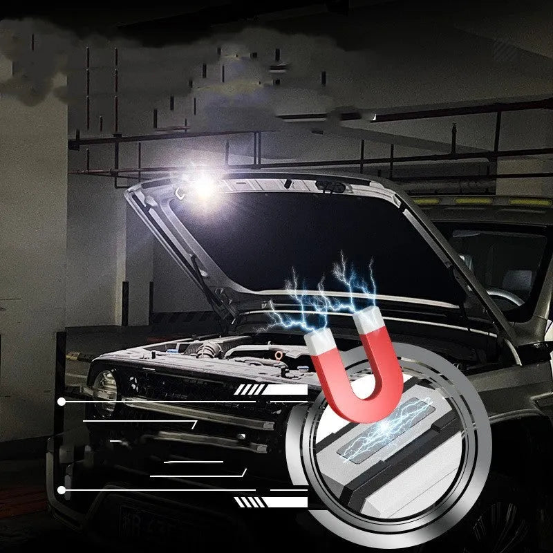 Black aluminium alloy mini keychain flashlight with keyring and Type-C charging port.