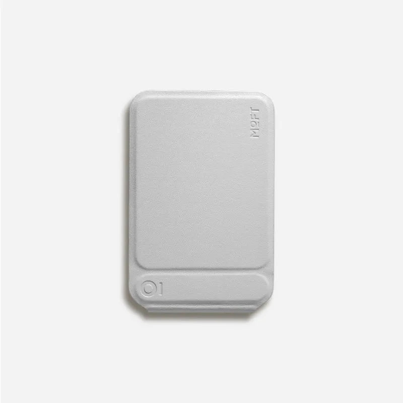 Slim magnetic mobile phone holder case in four colour options showing leather and fibre glass construction