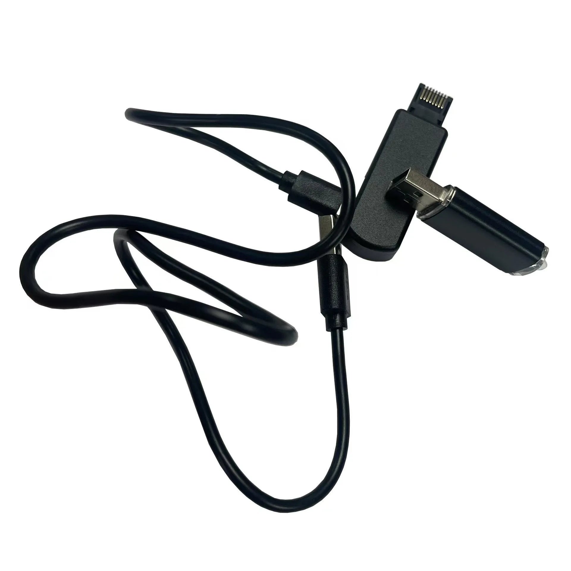 Black JB Tool USB alloy adapter for PlayStation system management with Ethernet port