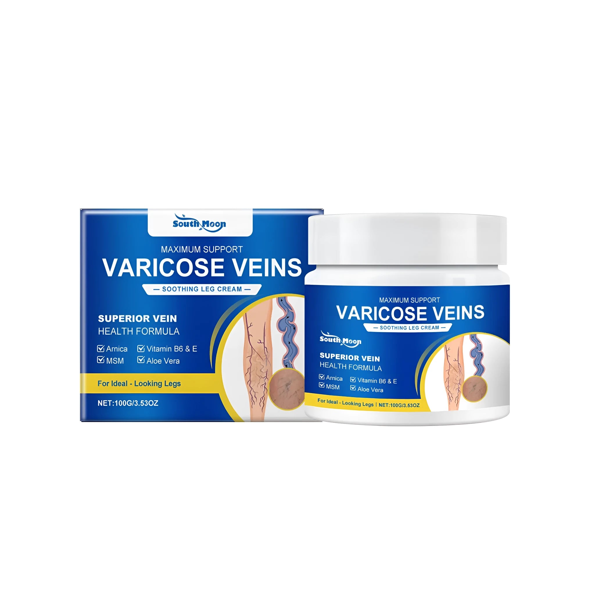 100g tube of leg cream with arnica, vitamin E and aloe vera for soothing tired muscles
