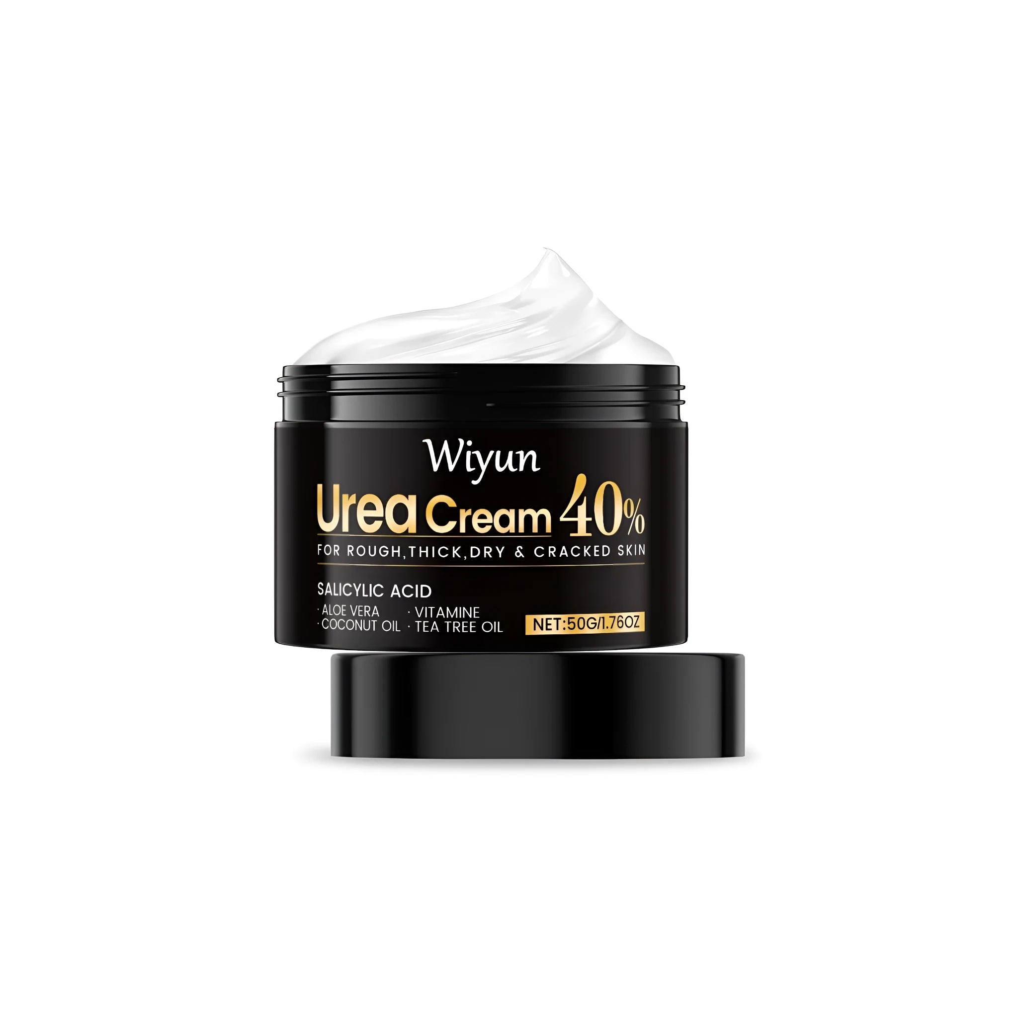 50g tube of urea cream for hand and foot care with salicylic acid and aloe vera