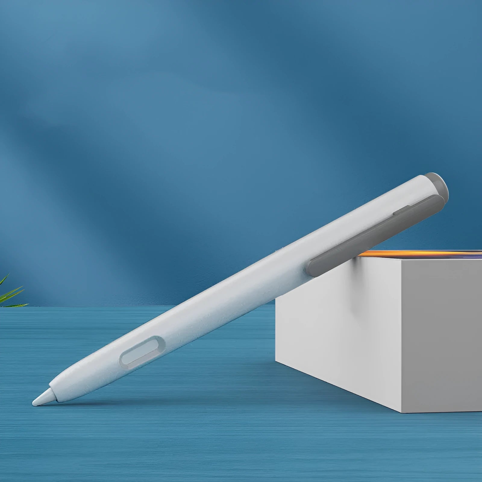 Apple Pencil 2nd Generation silicone protective case in anti-roll design showing colour options