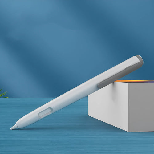Apple Pencil 2nd Generation silicone protective case in anti-roll design showing colour options