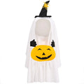 White pumpkin ghost Halloween costume for dogs in viscose fibre material