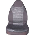 Black automotive quilted PU plus polyester fabric seat cover with plastic hooks for general vehicle use