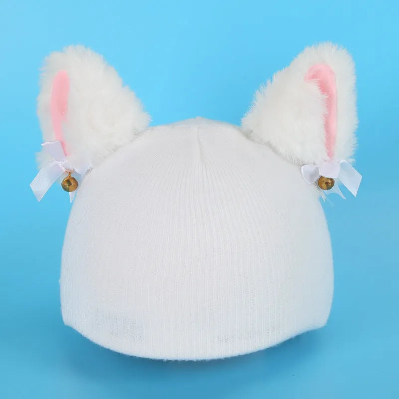 Plush fabric cartoon helmet hat decoration for ski helmets in multiple style variations