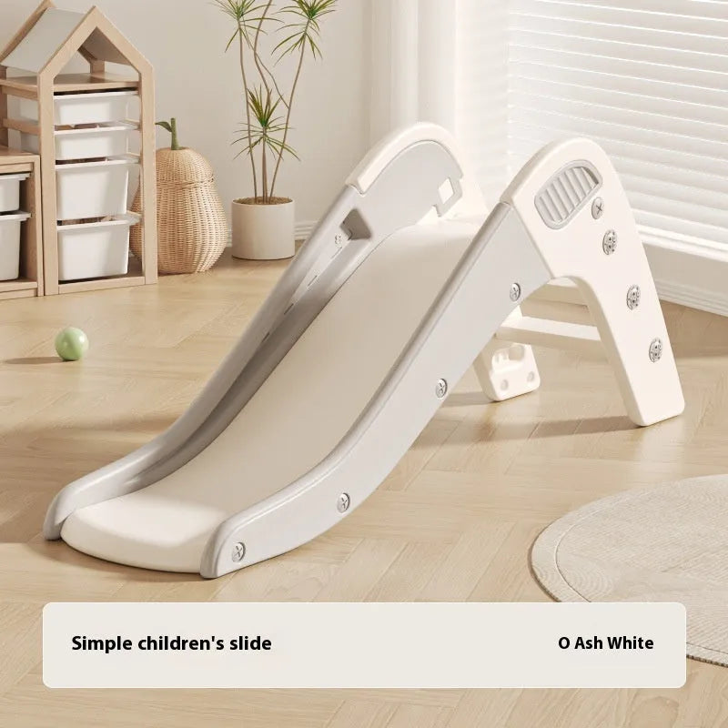 Small plastic baby slide for toddlers under 3 years in blue, yellow, brown or grey colours